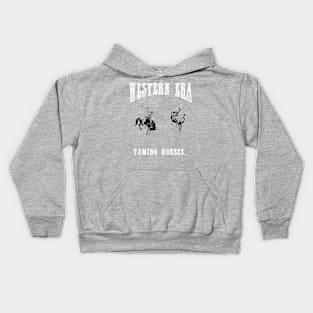 Western Era - Taming Horses Kids Hoodie